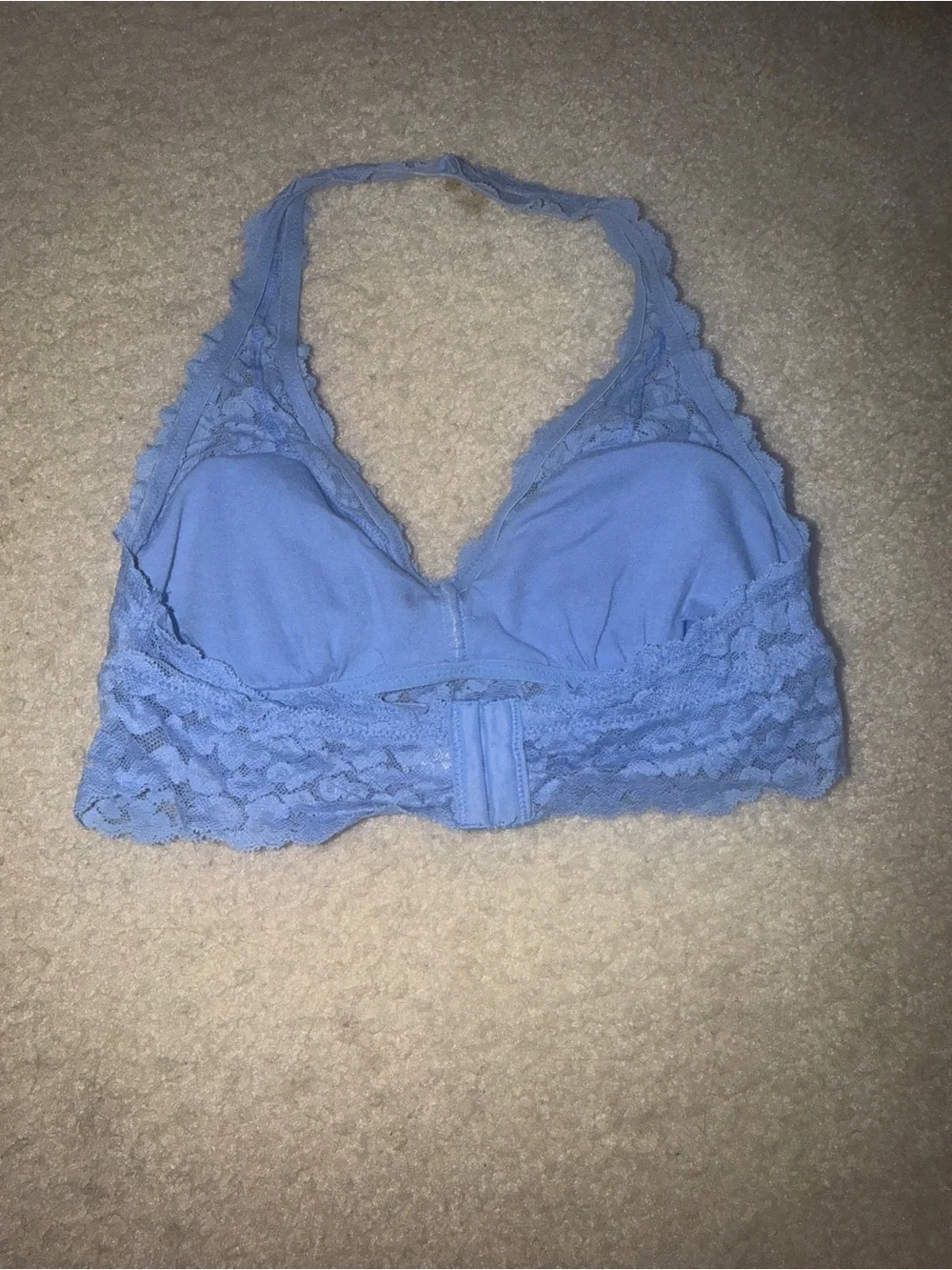 aerie Lace Halter Bralette in Periwinkle